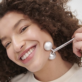Dual -headed facial roller - Gesichtsroller mit zwei Aufsätzen